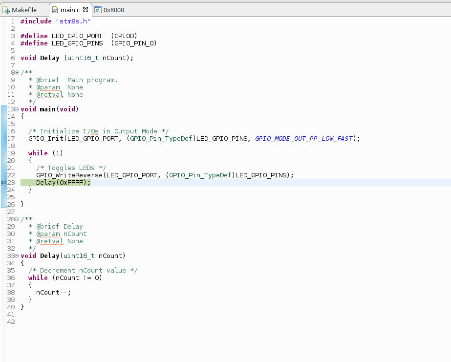 stm8 programming software